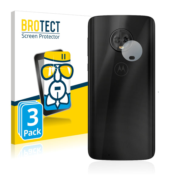 3x BROTECT AirGlass Glass Screen Protector for Motorola Moto G6 (Camera)