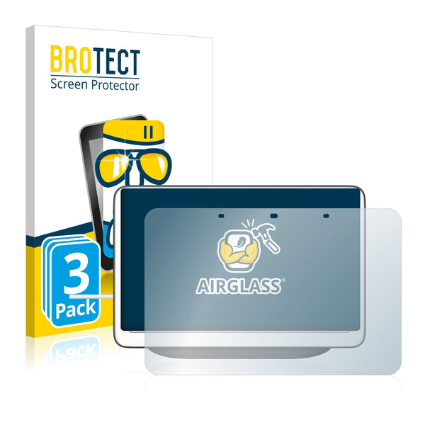 3x BROTECT AirGlass Glass Screen Protector for Google Home Hub
