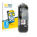 3x BROTECT AirGlass Glass Screen Protector for Philips VoiceTracer DVT6010