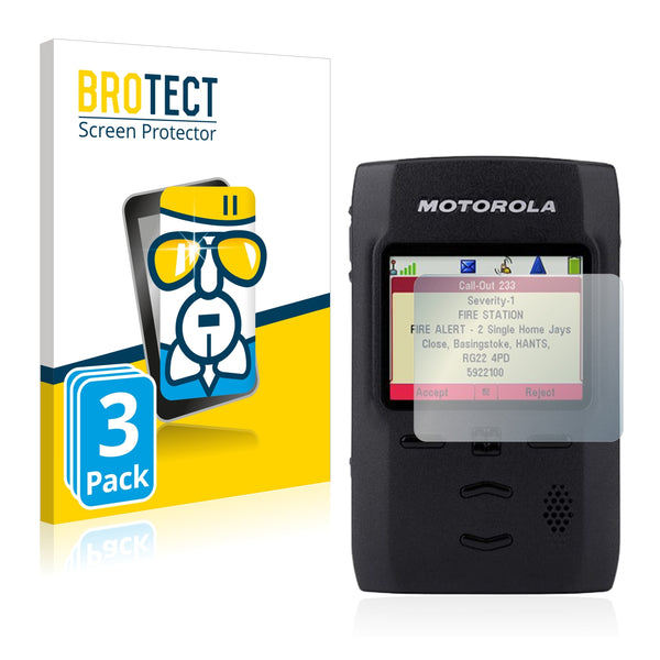 3x BROTECT AirGlass Glass Screen Protector for Motorola TPG2200