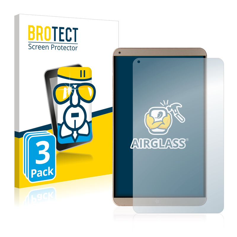 3x BROTECT AirGlass Glass Screen Protector for Mediacom SmartPad HX 10 HD