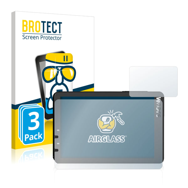 3x BROTECT AirGlass Glass Screen Protector for SJCAM SJ8 Pro