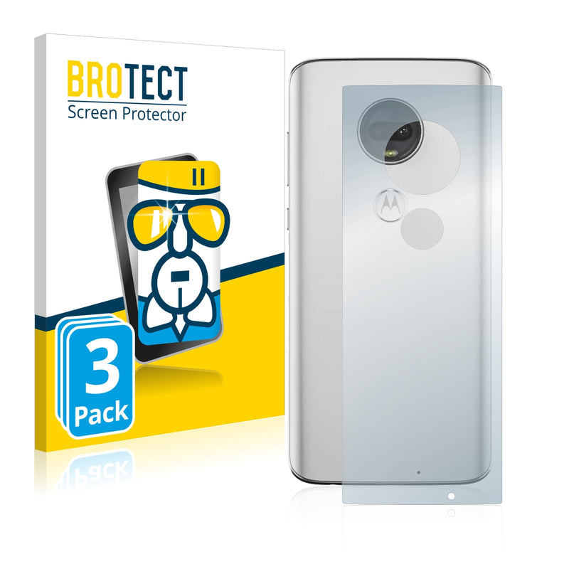 3x BROTECT AirGlass Glass Screen Protector for Motorola Moto G7 Plus (Back)