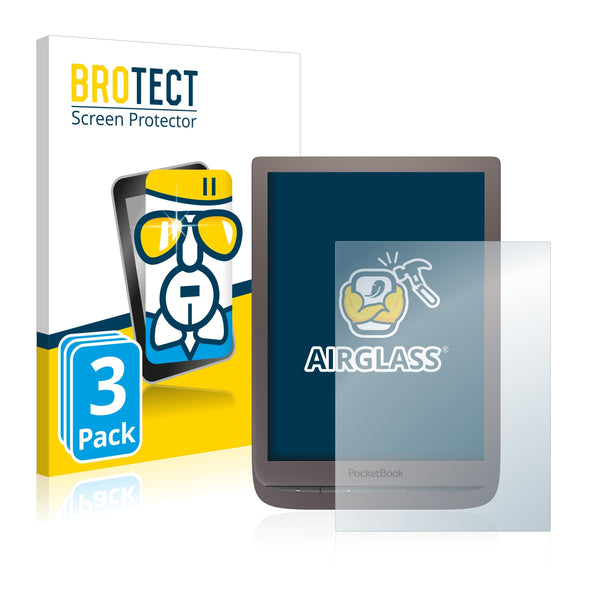 3x BROTECT AirGlass Glass Screen Protector for PocketBook InkPad 3