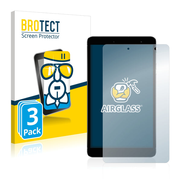 3x BROTECT AirGlass Glass Screen Protector for Chuwi Hi8 SE