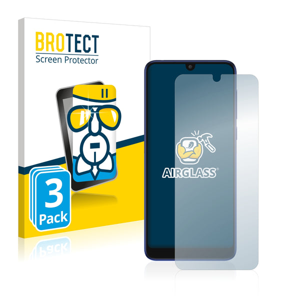 3x BROTECT AirGlass Glass Screen Protector for Alcatel 3L 2019