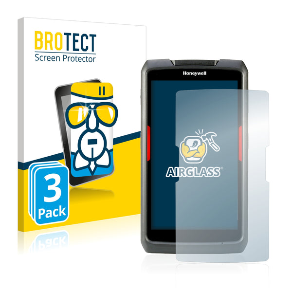 3x BROTECT AirGlass Glass Screen Protector for Honeywell ScanPal EDA70