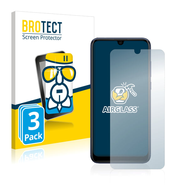 3x BROTECT AirGlass Glass Screen Protector for Wiko View 3