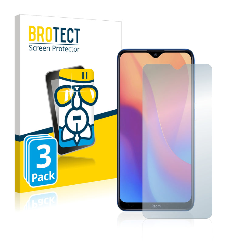 3x BROTECT AirGlass Glass Screen Protector for Xiaomi Redmi 8A