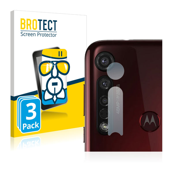 3x BROTECT AirGlass Glass Screen Protector for Motorola Moto G8 Plus (Camera)