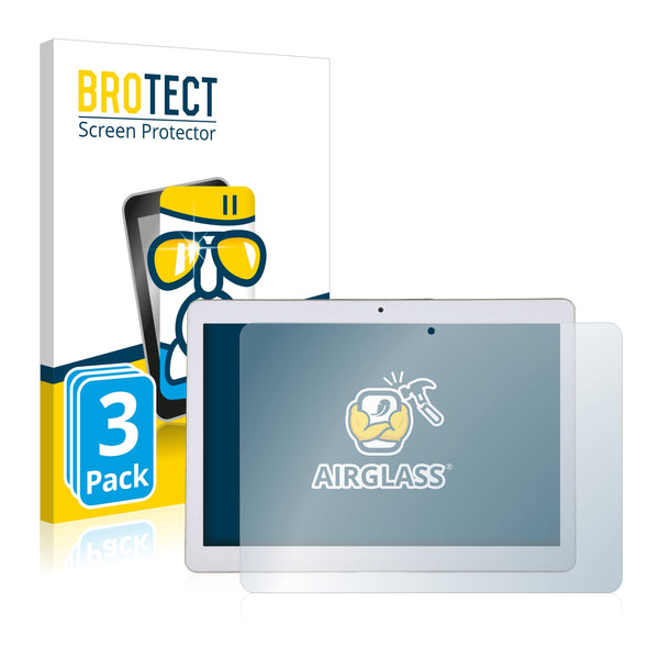3x BROTECT AirGlass Glass Screen Protector for Mediatek ZH960