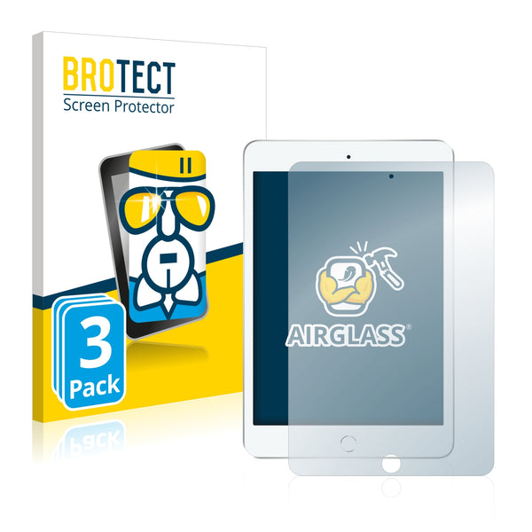 3x BROTECT AirGlass Glass Screen Protector for Apple iPad Wi-Fi 7.9 2019