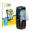 3x BROTECT AirGlass Glass Screen Protector for Evolveo Strongphone Z3
