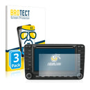 3x BROTECT AirGlass Glass Screen Protector for Volkswagen Golf 5 2003-2007 MFD 2 6.5