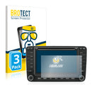 3x BROTECT AirGlass Glass Screen Protector for Volkswagen Passat B6 2005-2010 MFD 2 6.5