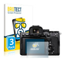3x BROTECT AirGlass Glass Screen Protector for Sony Alpha 7S III