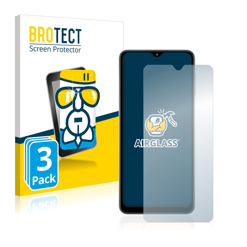 3x BROTECT AirGlass Glass Screen Protector for Samsung Galaxy A32 5G