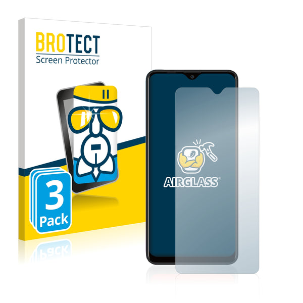 3x BROTECT AirGlass Glass Screen Protector for Blackview A80 Plus