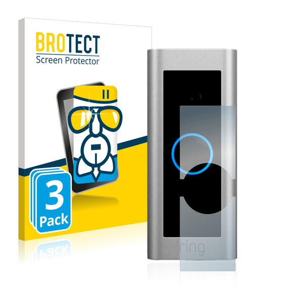 3x BROTECT AirGlass Glass Screen Protector for Ring Video Doorbell Pro 2