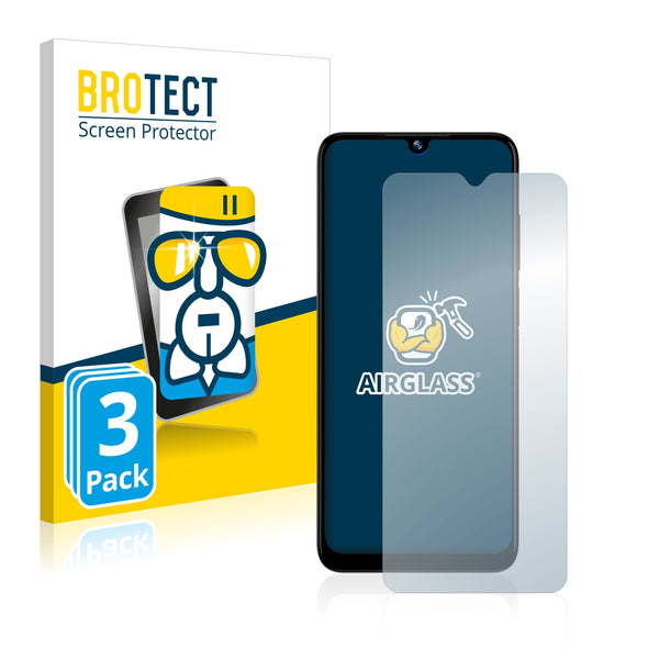 3x BROTECT AirGlass Glass Screen Protector for Doogee N40 Pro