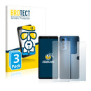 3x BROTECT AirGlass Glass Screen Protector for Motorola Edge S Pro (Front + Back)