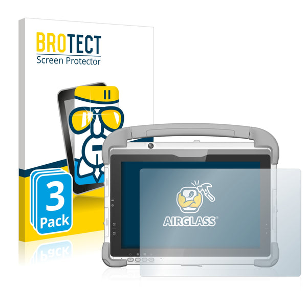 3x BROTECT AirGlass Glass Screen Protector for DT Research 301Y/MD