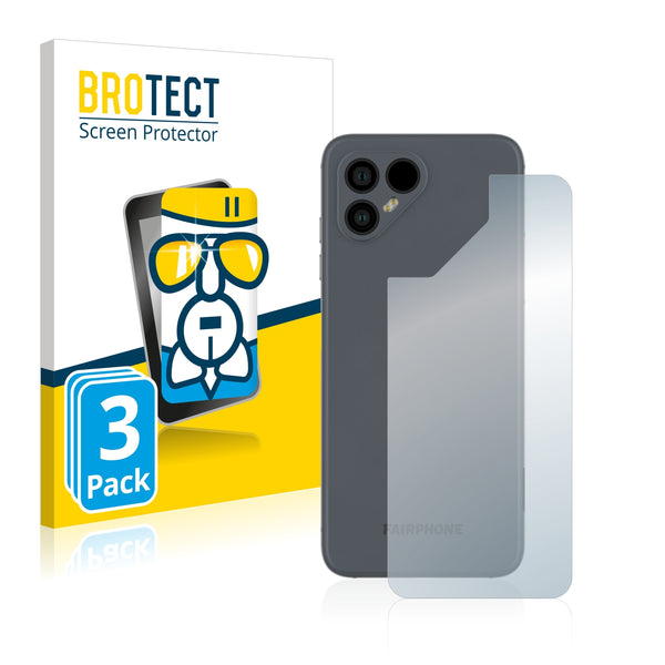 3x BROTECT AirGlass Glass Screen Protector for Fairphone 4 (Back)