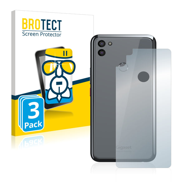 3x BROTECT AirGlass Glass Screen Protector for Gigaset GS5 (Back)