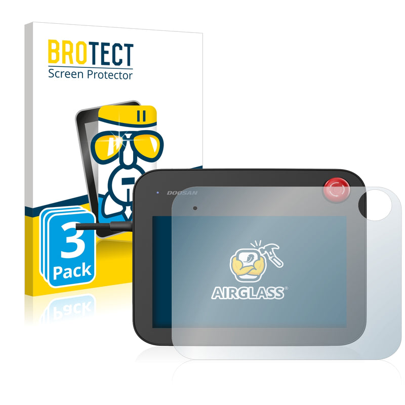 3x BROTECT AirGlass Glass Screen Protector for Doosan Robotics Tableau