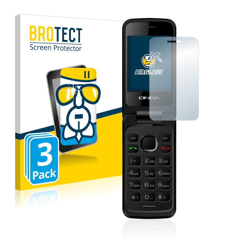 3x BROTECT AirGlass Glass Screen Protector for Onda CL100