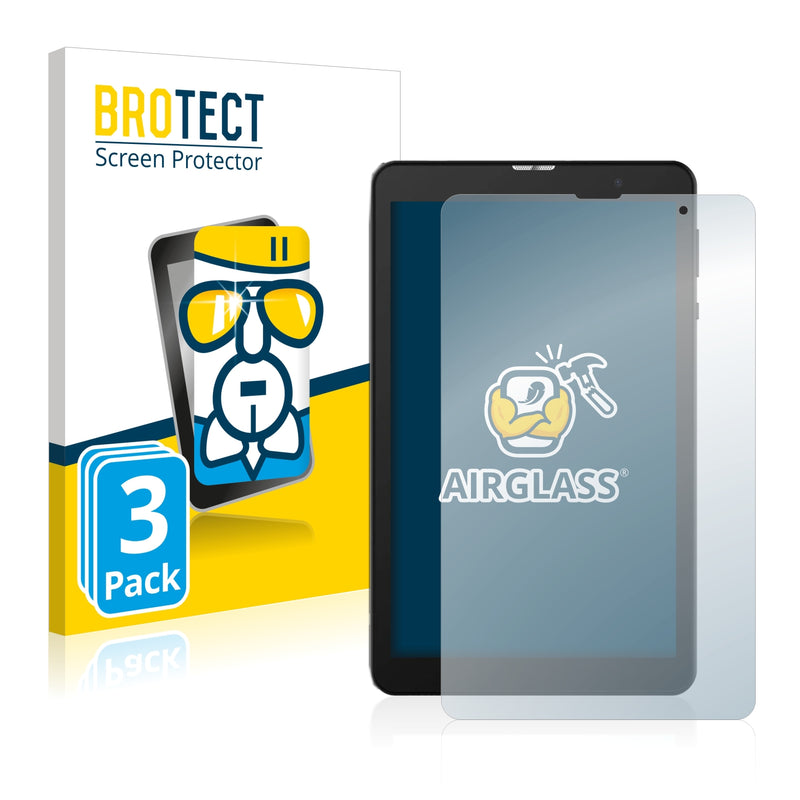 3x BROTECT AirGlass Glass Screen Protector for Alldocube Smile 1