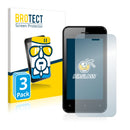 3x BROTECT AirGlass Glass Screen Protector for Dexp A140