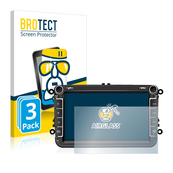 3x BROTECT AirGlass Glass Screen Protector for M.I.C. AV8V7-Lite