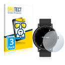 3x BROTECT AirGlass Glass Screen Protector for Circular Displays (Diameter: 39.5 mm)