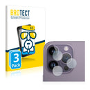 3x BROTECT AirGlass Glass Screen Protector for Apple iPhone 14 Pro Max (ONLY Camera)