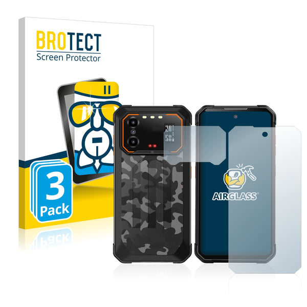 3x BROTECT AirGlass Glass Screen Protector for iiiF150 B1 Pro (Front+Camera)