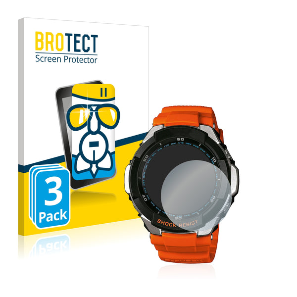 3X Nano Glass Screen Protectors for Casio G-Shock GW3000