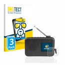 3X Nano Glass Screen Protectors for SilverCrest DAB+ / UKW Radio SDABC 1 A1we