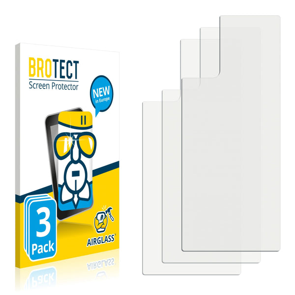 3x BROTECT AirGlass Glass Screen Protector for Samsung Galaxy Note 20 5G (Back)