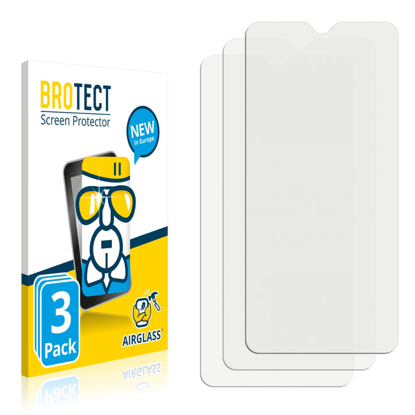 3x BROTECT AirGlass Glass Screen Protector for Blackview A80s