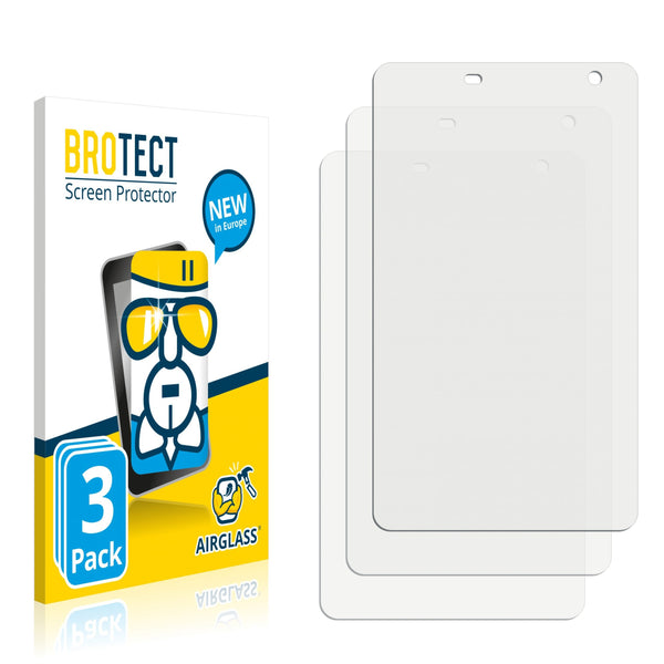 3x BROTECT AirGlass Glass Screen Protector for qunyiCO Y7
