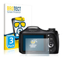 3x BROTECT AirGlass Matte Glass Screen Protector for Sony Cyber-Shot DSC-H300