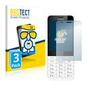 3x BROTECT AirGlass Matte Glass Screen Protector for Nokia 230