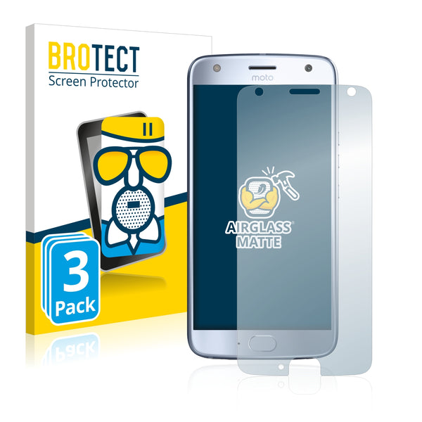 3x BROTECT AirGlass Matte Glass Screen Protector for Motorola Moto X4