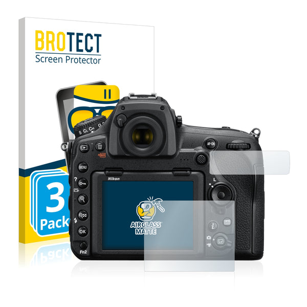 3x BROTECT AirGlass Matte Glass Screen Protector for Nikon D850