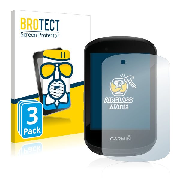 3x BROTECT AirGlass Matte Glass Screen Protector for Garmin Edge 530