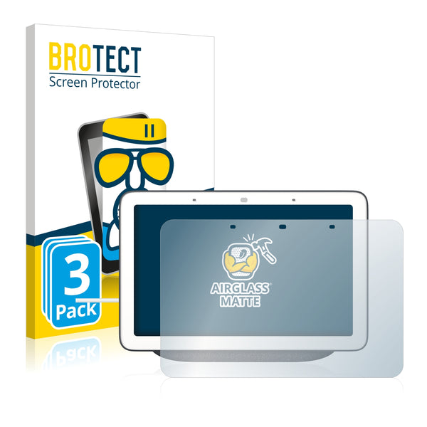 3x BROTECT AirGlass Matte Glass Screen Protector for Google Nest Hub