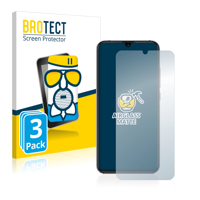 3x BROTECT AirGlass Matte Glass Screen Protector for Umidigi X