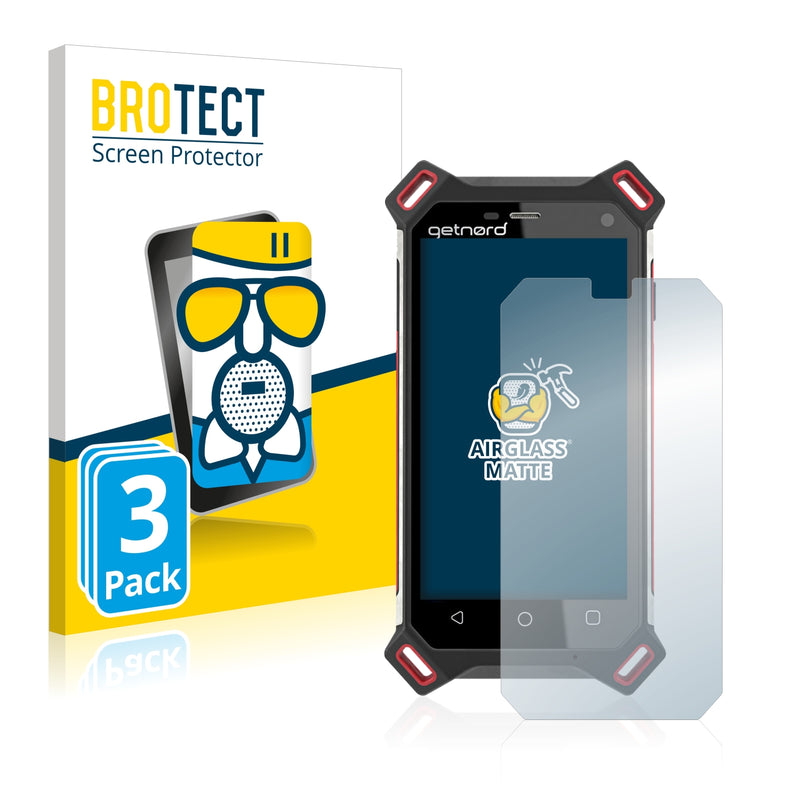 3x BROTECT AirGlass Matte Glass Screen Protector for Getnord Lynx