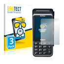 3x BROTECT AirGlass Matte Glass Screen Protector for Verifone V400m